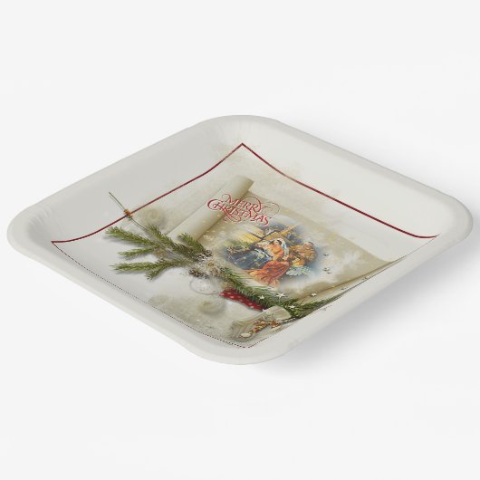 Aangepaste feestdag voor liefdevolle bundeling papieren bordje (Gebogen)