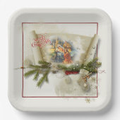 Aangepaste feestdag voor liefdevolle bundeling papieren bordje (Voorkant)