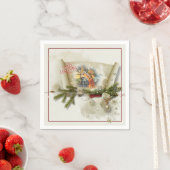 Aangepaste feestdag voor liefdevolle bundeling servet (Insitu)