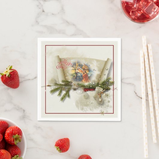 Aangepaste feestdag voor liefdevolle bundeling servet (Insitu)