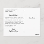 Aangepaste feestdag voor onroerend goed briefkaart (Achterkant)