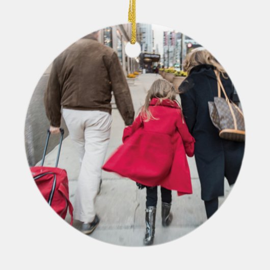 Aangepaste feestdag voor Siena 2015 4 Keramisch Ornament (Achterkant)