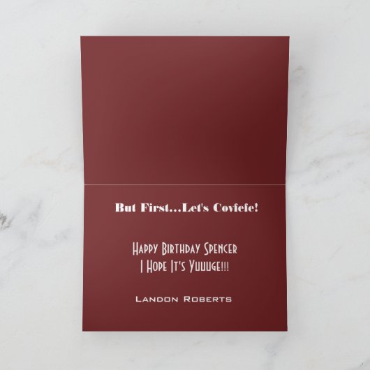 Aangepaste feestdag voor Trump Kaart (Binnen)