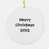 Aangepaste feestdag voor volleybalfamilie keramisch ornament (Achterkant)