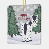 Aangepaste Feestdagen Appaloosa Horse Keramisch Ornament (Links)