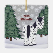 Aangepaste Feestdagen Appaloosa Horse Keramisch Ornament (Achterkant)