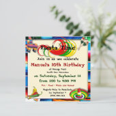 Aangepaste feestdagen in paniek kaart (Staand voorkant)