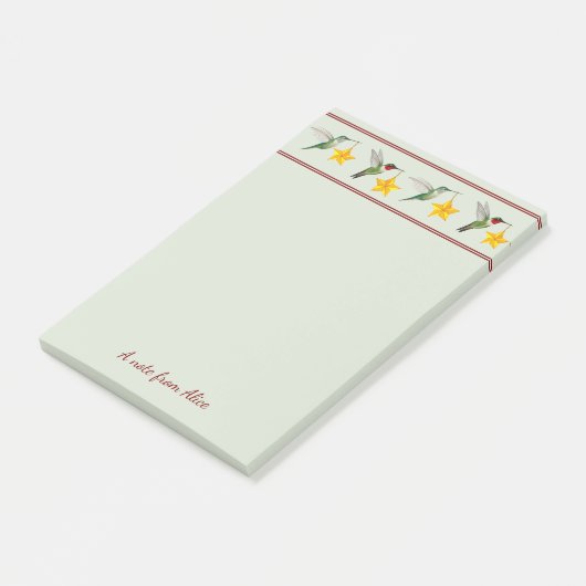 Aangepaste feestdagen Kolibries Post-it® Notes (Schuin)