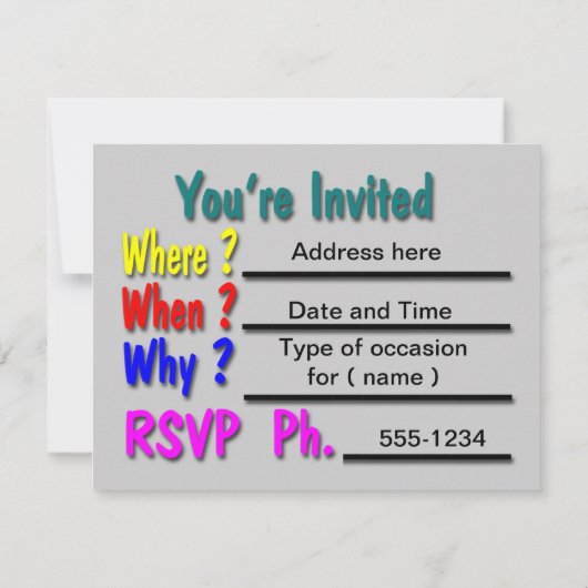 Aangepaste feestdagen save the date (Achterkant)