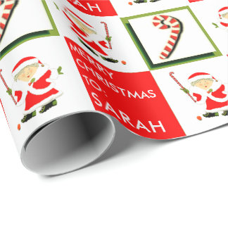 Aangepaste Feestdagen voor fieldhockey Cadeaupapier