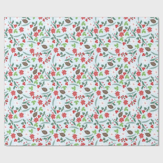 Aangepaste Feestdagen voor modern Retro Chic Patte Cadeaupapier (Vlak)