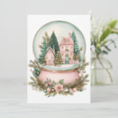 Aangepaste feestelijke en elegante kerstkaart (Staand voorkant)
