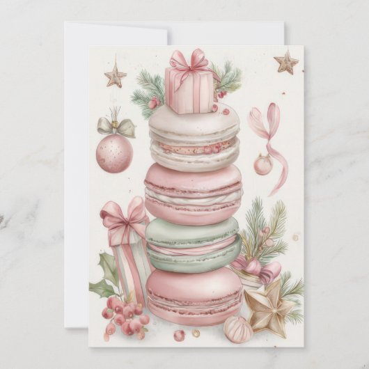 Aangepaste feestelijke en elegante kerstkaart (Voorkant)
