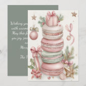 Aangepaste feestelijke en elegante kerstkaart (Voorkant / Achterkant)