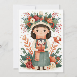 Aangepaste feestelijke en leuke kerstkaart