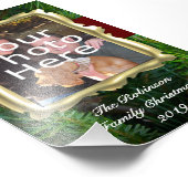 Aangepaste feestelijke foto-rand, verticaal Gold-L Foto Afdruk (Hoek)