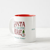 Aangepaste feestelijke kerst Mok (Voorkant links)