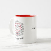 Aangepaste feestelijke kerst Noordpool Mok (Voorkant links)