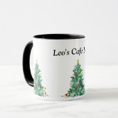 Aangepaste feestelijke kerstboom Mok (Voorkant links)