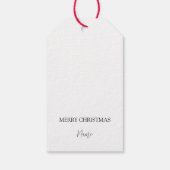 Aangepaste feestelijke kerstcadeau Label-vakantie  Cadeaulabel (Achterkant)