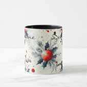 Aangepaste feestelijke Kerstmis - gepersonaliseerd Mok (Midden)