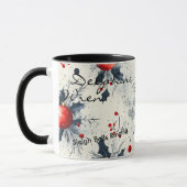 Aangepaste feestelijke Kerstmis - gepersonaliseerd Mok (Links)