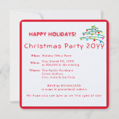 Aangepaste feestelijke moderne elegante rode kerst kaart (Voorkant)