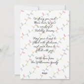 Aangepaste feestelijke partij String Lights Patroo Feestdagenkaart (Achterkant)