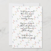 Aangepaste feestelijke partij String Lights Patroo Feestdagenkaart (Achterkant)