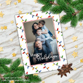 Aangepaste feestelijke partij String Lights Patroo Kaart