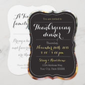 Aangepaste feestelijke Thanksgiving uitnodigen Kaart (Voorkant / Achterkant)
