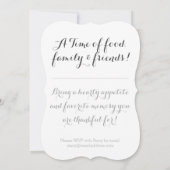 Aangepaste feestelijke Thanksgiving uitnodigen Kaart (Achterkant)