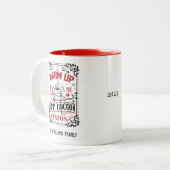 Aangepaste feestelijke warme cacao Mok (Voorkant links)