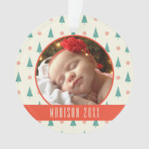 Aangepaste feestfoto | Kerstbomen en snowschilfers