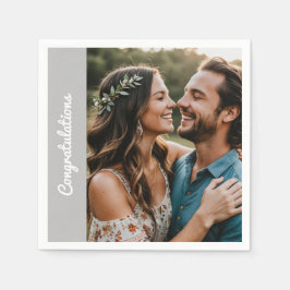 "Aangepaste feestserviet – Foto en tekst bewerkbaa Servet