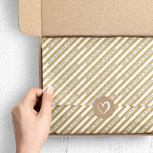 Aangepaste feeststapes | bewerkbare kleuren tissuepapier