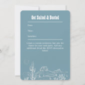 Aangepaste feestuitnodiging - Country Rodeo Verjaa Kaart (Achterkant)