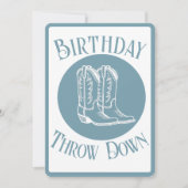 Aangepaste feestuitnodiging - Country Rodeo Verjaa Kaart (Voorkant)