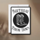 Aangepaste feestuitnodiging - Country Rodeo Verjaa Kaart