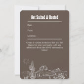 Aangepaste feestuitnodiging - Country Rodeo Verjaa Kaart (Achterkant)