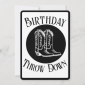 Aangepaste feestuitnodiging - Country Rodeo Verjaa Kaart (Voorkant)