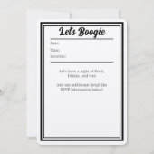 Aangepaste feestuitnodiging - Disco verjaardagsfee Kaart (Achterkant)