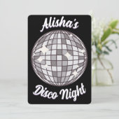 Aangepaste feestuitnodiging - Disco verjaardagsfee Kaart (Staand voorkant)