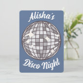 Aangepaste feestuitnodiging - Disco verjaardagsfee Kaart (Staand voorkant)