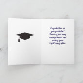 Aangepaste felicitaties afstudeerkaart kaart (Binnen)