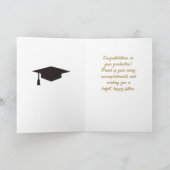 Aangepaste felicitaties afstudeerkaart kaart (Binnen)