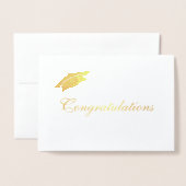 Aangepaste felicitaties Afstuderen Folie Kaarten (Voorkant met envelop)