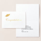 Aangepaste felicitaties Afstuderen Folie Kaarten (Display)