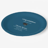 Aangepaste felicitaties Afstuderen met Pet Papieren Bordje (Gekanteld)