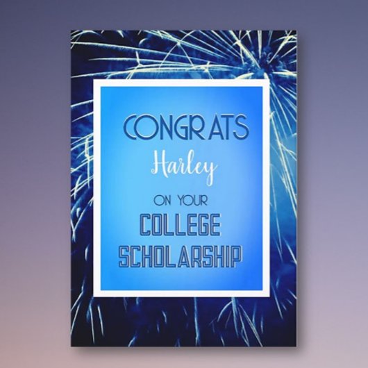 Aangepaste felicitaties met het universitaire stud kaart